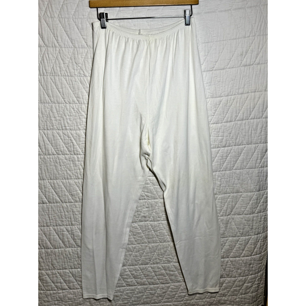Cuddl Duds Softwear Women Leggings Lounge Sleepwear Elastic Waist White 2X NWOT